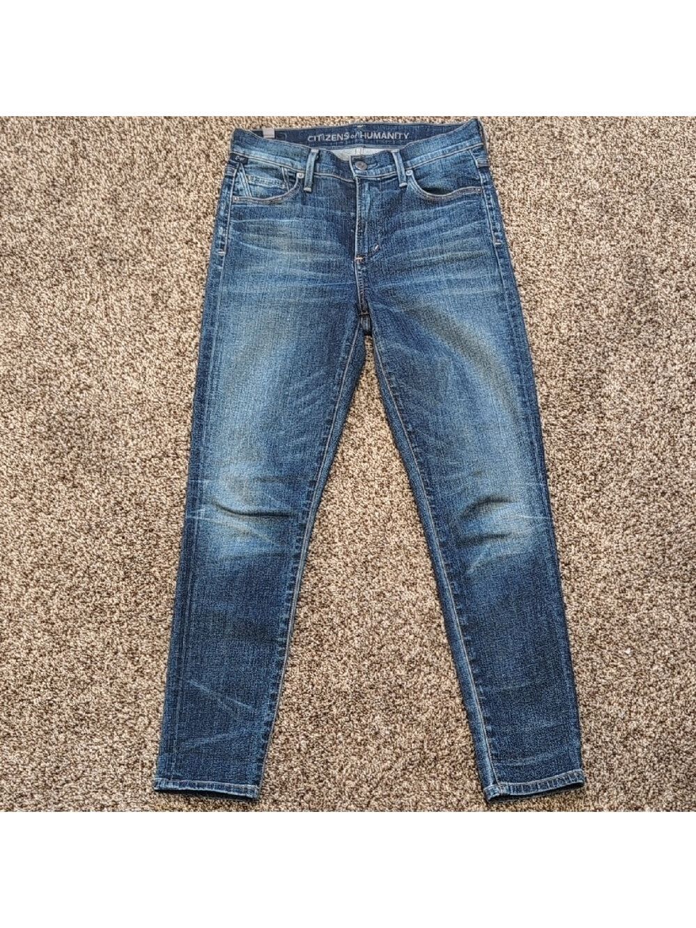 Citizens of Humanity Rocket High Rise Cropped Skinny Jeans Size 26